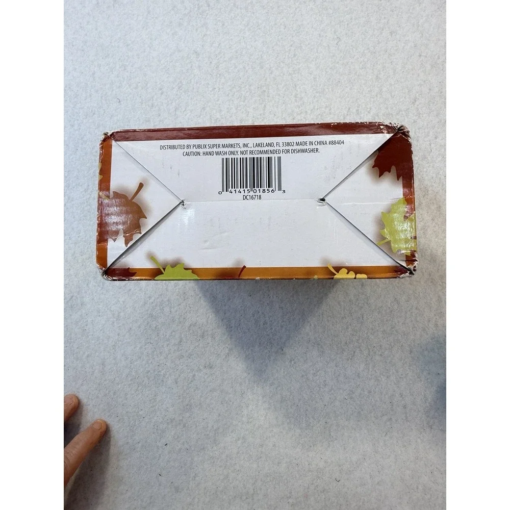 2018 Publix Pilgrim Pair Ceramic Napkin Holder w box Limited Edition